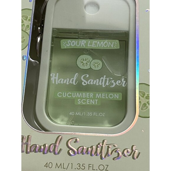 Sour Lemon Scented Hand Sanitizer Spray 1.35  Fl Oz Cucumber Melon Scent NEW - Picture 2 of 11
